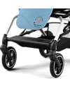 Cybex Eezy S Twist+ 2 Stroller - Plus Version - Beach Blue/Turquoise - 360° Rotating Seat - from Birth Lights Strollers