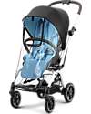 Cybex Eezy S Twist+ 2 Stroller - Plus Version - Beach Blue/Turquoise - 360° Rotating Seat - from Birth Lights Strollers