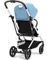 Cybex Eezy S Twist+ 2 Stroller - Plus Version - Beach Blue/Turquoise - 360° Rotating Seat - from Birth Lights Strollers