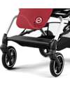 Cybex Eezy S Twist+ 2 Stroller - Plus Version - Hibiscus Red/Red - 360° Rotating Seat - from Birth Lights Strollers