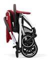 Cybex Eezy S Twist+ 2 Stroller - Plus Version - Hibiscus Red/Red - 360° Rotating Seat - from Birth Lights Strollers