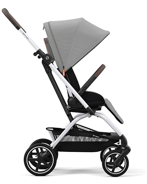 Cybex Eezy S Twist+ 2 Stroller - Plus Version - Lava Grey/Mid Grey - 360° Rotating Seat - from Birth Lights Strollers