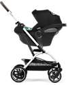Cybex Eezy S Twist+ 2 Stroller - Plus Version - Moon Black/Black - 360° Rotating Seat - from Birth Lights Strollers