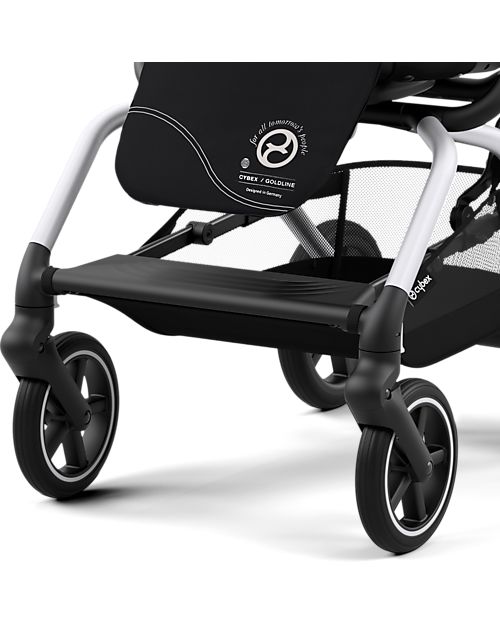 Cybex Eezy S Twist+ 2 Stroller - Plus Version - Moon Black/Black - 360° Rotating Seat - from Birth Lights Strollers