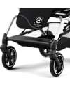 Cybex Eezy S Twist+ 2 Stroller - Plus Version - Moon Black/Black - 360° Rotating Seat - from Birth Lights Strollers
