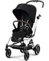 Cybex Eezy S Twist+ 2 Stroller - Plus Version - Moon Black/Black - 360° Rotating Seat - from Birth Lights Strollers