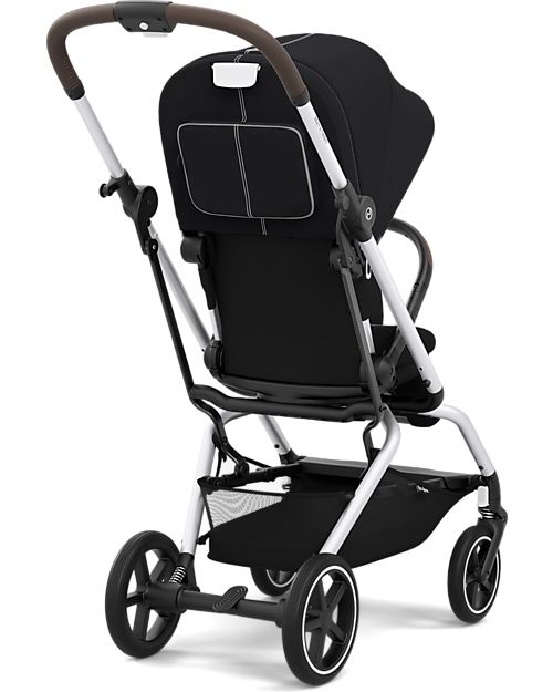 Cybex Eezy S Twist+ 2 Stroller - Plus Version - Moon Black/Black - 360° Rotating Seat - from Birth Lights Strollers