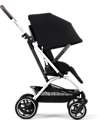 Cybex Eezy S Twist+ 2 Stroller - Plus Version - Moon Black/Black - 360° Rotating Seat - from Birth Lights Strollers