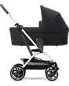 Cybex Eezy S Twist+ 2 Stroller - Plus Version - Moon Black/Black - 360° Rotating Seat - from Birth Lights Strollers