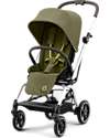 Cybex Eezy S Twist+ 2 Stroller - Plus Version - Nature Green/Green - 360° Rotating Seat - from Birth Lights Strollers