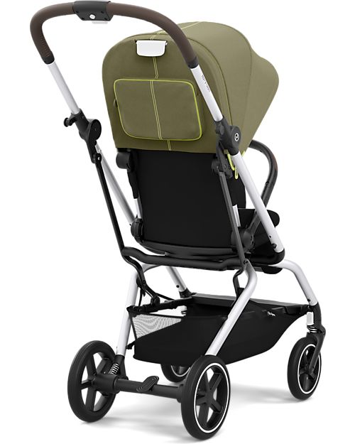 Cybex Eezy S Twist+ 2 Stroller - Plus Version - Nature Green/Green - 360° Rotating Seat - from Birth Lights Strollers