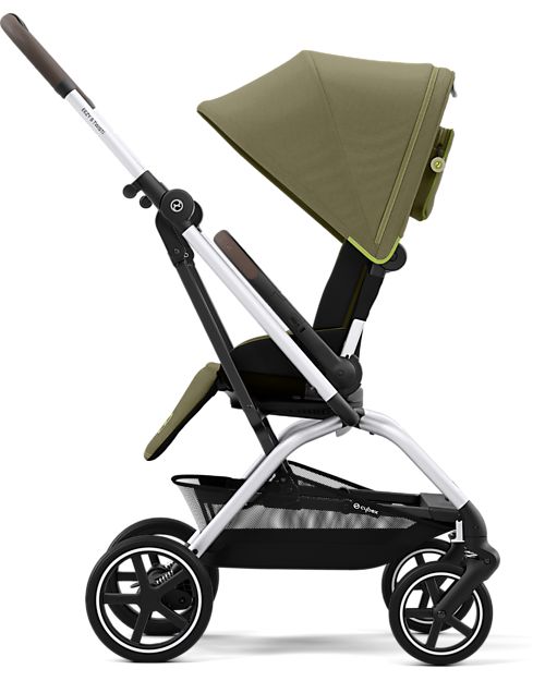 Cybex Eezy S Twist+ 2 Stroller - Plus Version - Nature Green/Green - 360° Rotating Seat - from Birth Lights Strollers