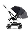 Cybex Eezy S Twist+ 2 Stroller - Plus Version - Ocean Blue/Navy Blue - 360° Rotating Seat - from Birth Lights Strollers