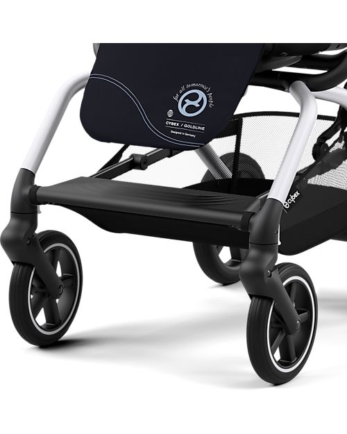 Cybex Eezy S Twist+ 2 Stroller - Plus Version - Ocean Blue/Navy Blue - 360° Rotating Seat - from Birth Lights Strollers
