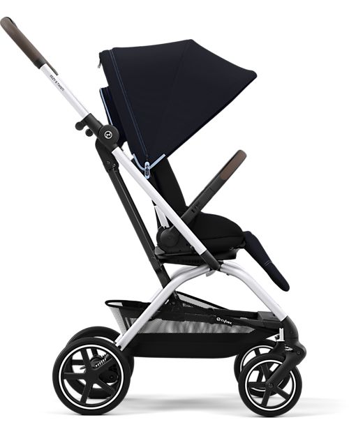 Cybex Eezy S Twist+ 2 Stroller - Plus Version - Ocean Blue/Navy Blue - 360° Rotating Seat - from Birth Lights Strollers