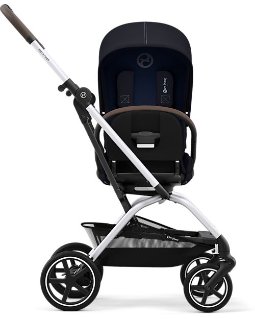 Cybex Eezy S Twist+ 2 Stroller - Plus Version - Ocean Blue/Navy Blue - 360° Rotating Seat - from Birth Lights Strollers