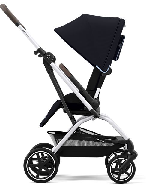 Cybex Eezy S Twist+ 2 Stroller - Plus Version - Ocean Blue/Navy Blue - 360° Rotating Seat - from Birth Lights Strollers