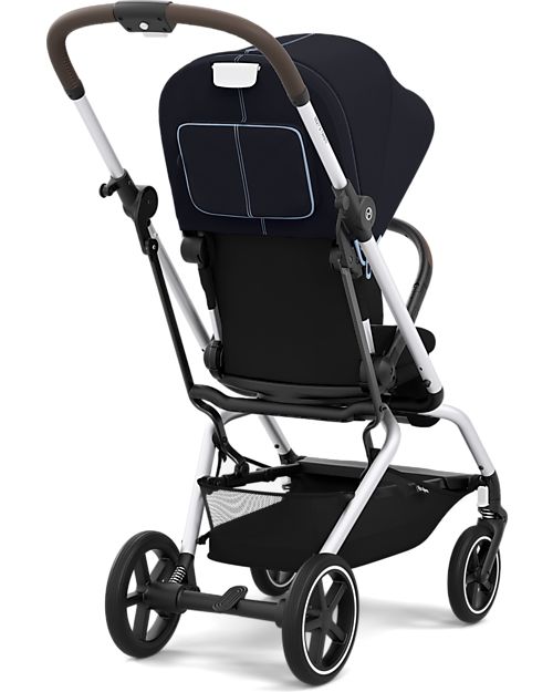 Cybex Eezy S Twist+ 2 Stroller - Plus Version - Ocean Blue/Navy Blue - 360° Rotating Seat - from Birth Lights Strollers