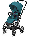 Cybex Eezy S Twist+ 2 stroller - River Blue - 360° Rotating Seat Lights Strollers
