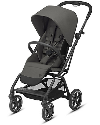 Cybex Eezy S Twist+ 2 stroller - Soho Grey - 360° Rotating Seat Lights Strollers