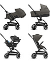 Cybex Eezy S Twist+ 2 stroller - Soho Grey - 360° Rotating Seat Lights Strollers