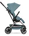 Cybex Eezy S Twist + 2 Stroller - Stormy Blue - Black Frame - 360° Rotating Seat Lights Strollers