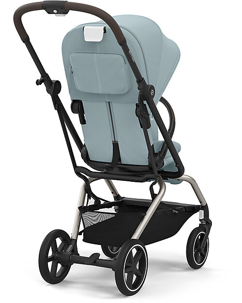 Cybex Eezy S Twist+ Stroller Stormy Blue Taupe Frame 360