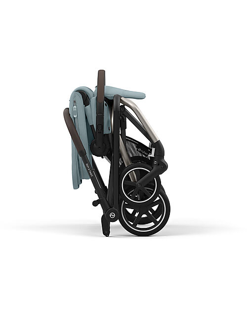 Cybex Eezy S Twist+ 2 Stroller - Stormy Blue - Taupe Frame - 360° Rotating Seat Pushchairs