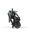 Cybex Eezy S Twist+ 2 Stroller - Stormy Blue - Taupe Frame - 360° Rotating Seat Pushchairs