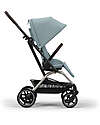 Cybex Eezy S Twist+ 2 Stroller - Stormy Blue - Taupe Frame - 360° Rotating Seat Pushchairs