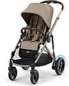 Cybex Electric Stroller E-Gazelle S - Almond Beige - from Birth to 4 Years - Multifunctional Double Pushchairs