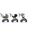 Cybex Electric Stroller E-Gazelle S - Almond Beige - from Birth to 4 Years - Multifunctional Double Pushchairs