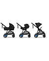 Cybex Electric Stroller E-Gazelle S - Black - from Birth to 4 Years - Multifunctional Double Pushchairs