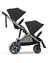 Cybex Electric Stroller E-Gazelle S - Chocolate Brown - from Birth to 4 Years - Multifunctional Double Pushchairs