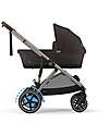 Cybex Electric Stroller E-Gazelle S - Chocolate Brown - from Birth to 4 Years - Multifunctional Double Pushchairs