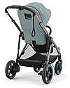 Cybex Electric Stroller E-Gazelle S - Stormy Blue/Light Blue - from Birth to 4 Years - Multifunctional Double Pushchairs