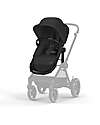 Cybex EOS Lux 2-in-1 Stroller with Interchangeable Attachments: From Carrycot to Seat - Black Moon Black - From Birth to 4 Years! Trio and Duo Strollers