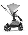 Cybex EOS Lux 2-in-1 Stroller with Interchangeable Attachments: From Carrycot to Seat - Silver Lava Grey - From Birth to 4 Years! Trio and Duo Strollers