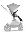 Cybex EOS Lux 2-in-1 Stroller with Interchangeable Attachments: From Carrycot to Seat - Silver Lava Grey - From Birth to 4 Years! Trio and Duo Strollers