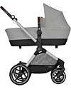 Cybex EOS Lux 2-in-1 Stroller with Interchangeable Attachments: From Carrycot to Seat - Silver Stone Grey - From Birth to 4 Years! Trio and Duo Strollers