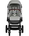 Cybex EOS Lux 2-in-1 Stroller with Interchangeable Attachments: From Carrycot to Seat - Silver Stone Grey - From Birth to 4 Years! Trio and Duo Strollers