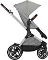 Cybex EOS Lux 2-in-1 Stroller with Interchangeable Attachments: From Carrycot to Seat - Silver Stone Grey - From Birth to 4 Years! Trio and Duo Strollers