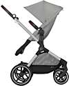 Cybex EOS Lux 2-in-1 Stroller with Interchangeable Attachments: From Carrycot to Seat - Silver Stone Grey - From Birth to 4 Years! Trio and Duo Strollers