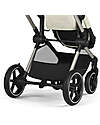 Cybex EOS Lux 2-in-1 Stroller with Interchangeable Attachments: From Carrycot to Seat - Taupe Seashell Beige - From Birth to 4 Years! Trio and Duo Strollers