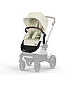 Cybex EOS Lux 2-in-1 Stroller with Interchangeable Attachments: From Carrycot to Seat - Taupe Seashell Beige - From Birth to 4 Years! Trio and Duo Strollers