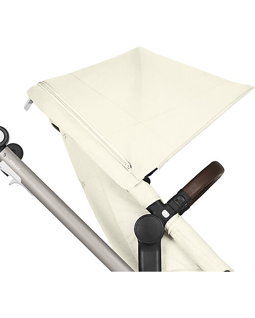 Cybex EOS Lux 2-in-1 Stroller with Interchangeable Attachments: From Carrycot to Seat - Taupe Seashell Beige - From Birth to 4 Years! Trio and Duo Strollers