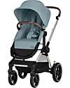 Cybex EOS Lux 2-in-1 Stroller with Interchangeable Attachments: From Carrycot to Seat - Taupe Stormy Blue - From Birth to 4 Years! Trio and Duo Strollers