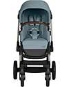 Cybex EOS Lux 2-in-1 Stroller with Interchangeable Attachments: From Carrycot to Seat - Taupe Stormy Blue - From Birth to 4 Years! Trio and Duo Strollers