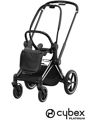 Cybex Frame for e-Priam Stroller - Chrome Black - App with Rocking Function! Pushchairs