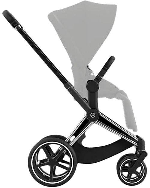 Cybex Frame for Priam4 Platinum Stroller - Chrome Black Pushchairs